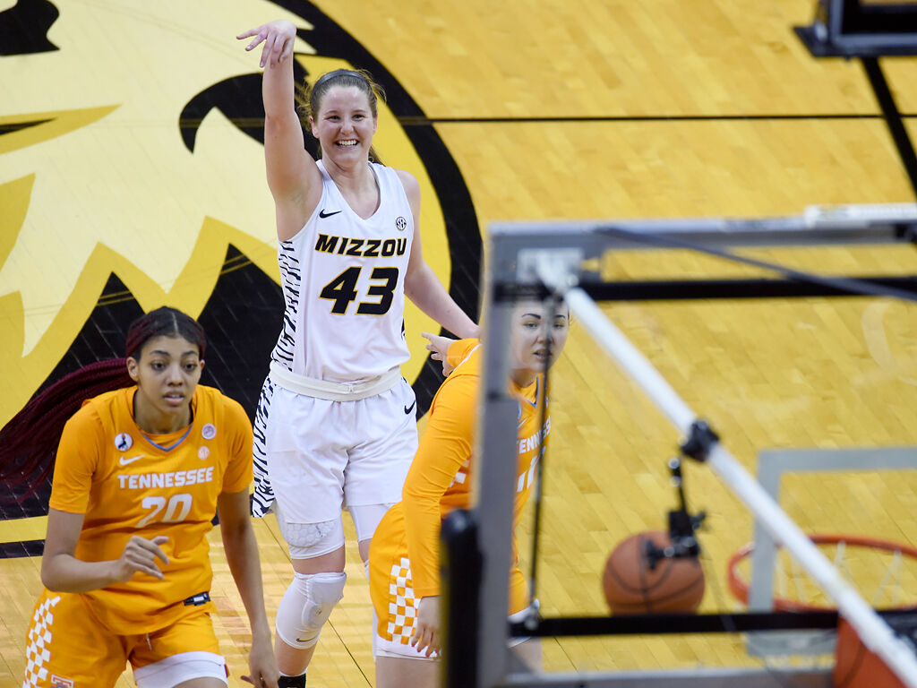 Missouri sophomore forward Hayley Frank